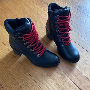 Cougar waterproof leather heeled boots